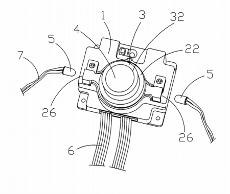 ?帶有溫度指示燈和散熱風(fēng)扇調(diào)速器的電腦主機開關(guān)